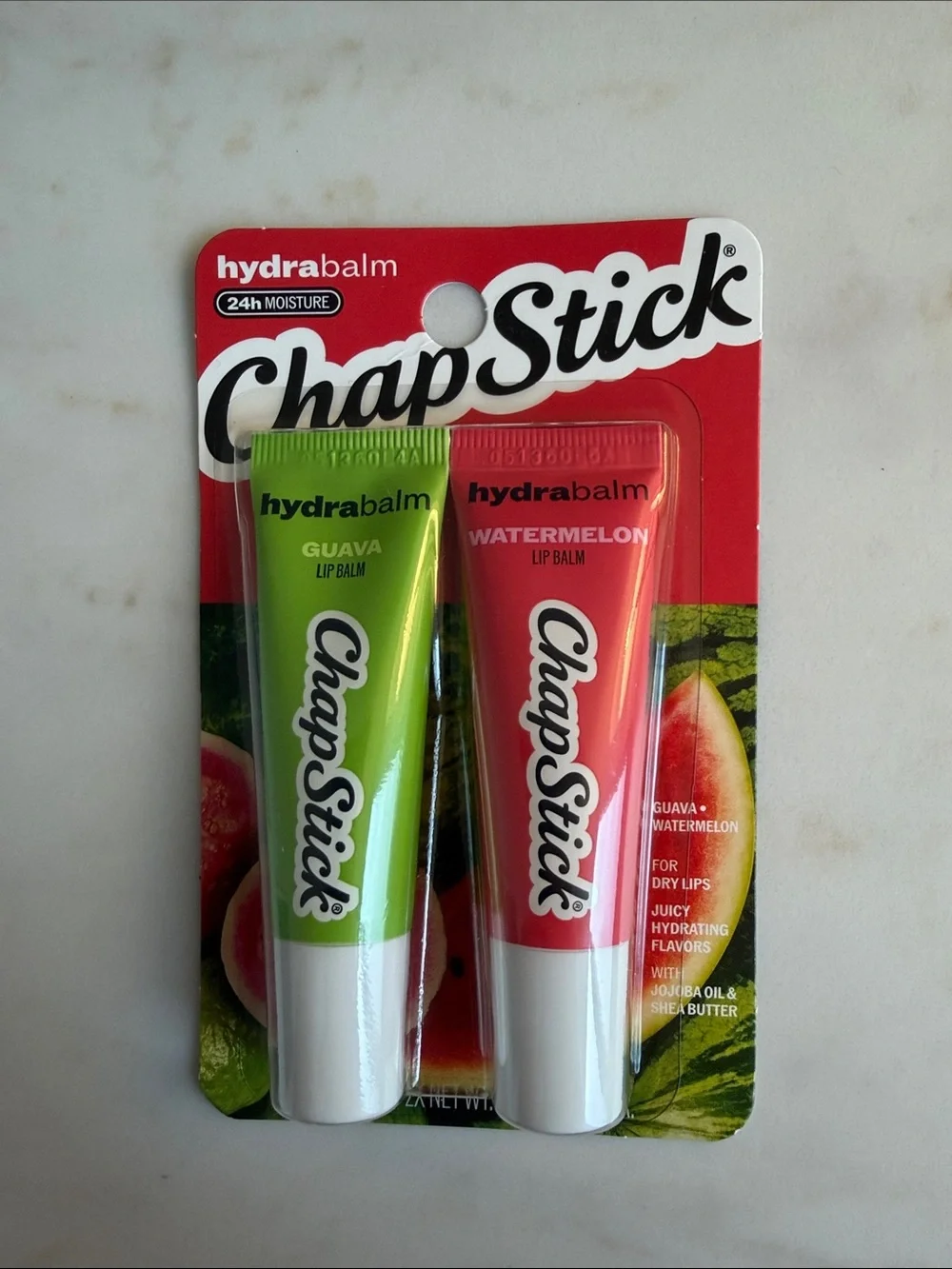 ChapStick Hydrabalm Lip Balm: Bundle of 4 (Cherry, Vanilla, Guava, Watermelon)